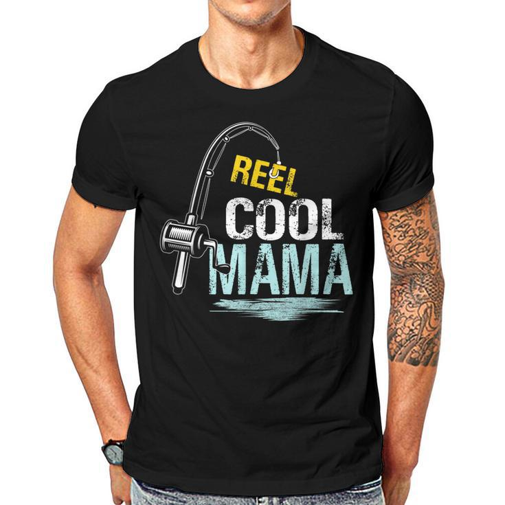Reel Cool Mama Fishing Fisherman Funny Retro  Gift For Women Men T-shirt Crewneck Short Sleeve