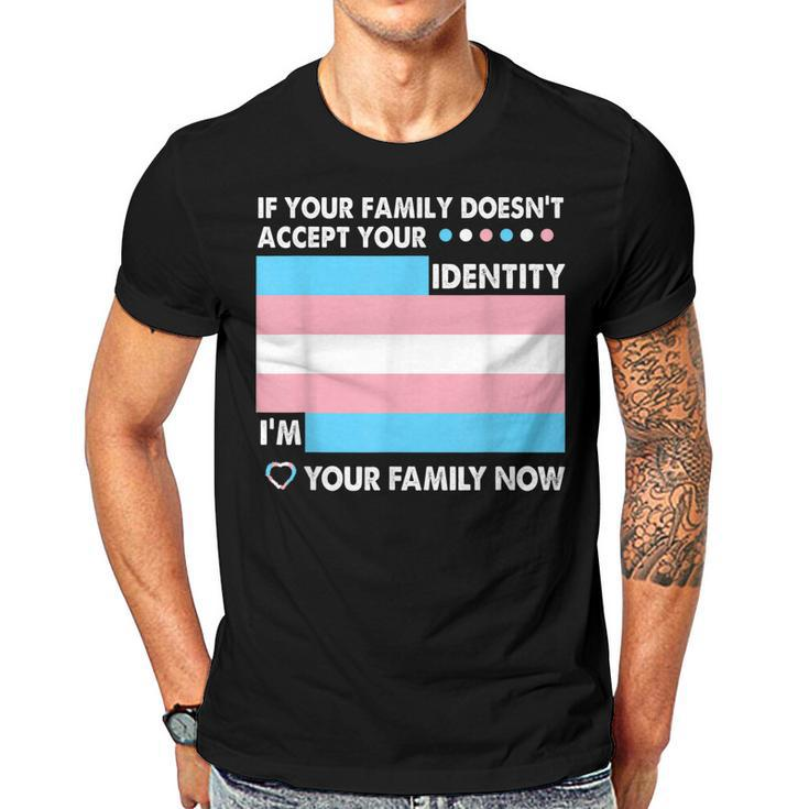 Transgender Support Funny Trans Dad Mom Lgbt Ally Pride Flag  Gift For Women Men T-shirt Crewneck Short Sleeve