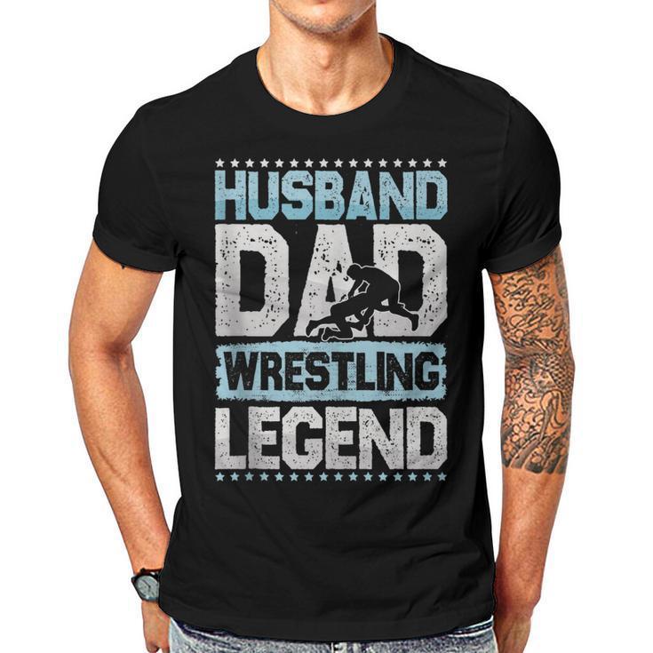 Wrestling Husband Dad Rings Legend Rings Men  Gift For Women Men T-shirt Crewneck Short Sleeve