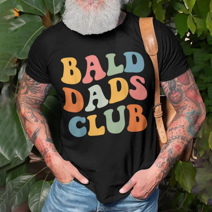 Bald Dads Club Funny Dad Fathers Day Bald Head Joke Gift For Women Men T-shirt Crewneck Short Sleeve