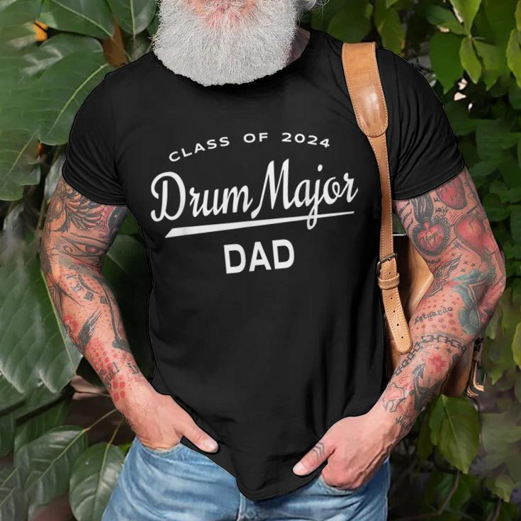 Drum Major Dad Class 2024 Marching Band Family Gift For Mens Gift For Women Men T-shirt Crewneck Short Sleeve