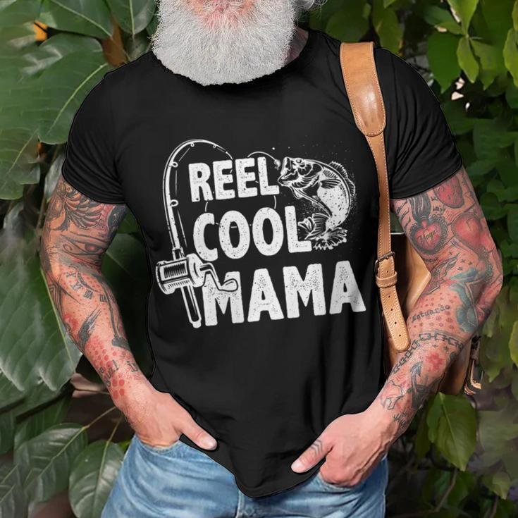 Family Lover Reel Cool Mama Fishing Fisher Fisherman Gift For Womens Gift For Women Men T-shirt Crewneck Short Sleeve