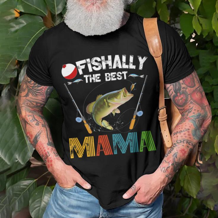 Ofishally The Best Mama Fishing Rod Mommy Funny Mothers Day Gift For Women Men T-shirt Crewneck Short Sleeve