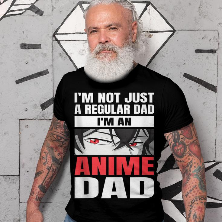 Anime Fathers Birthday Im An Anime Dad Funny Fathers Day Gift For Women Men T-shirt Crewneck Short Sleeve