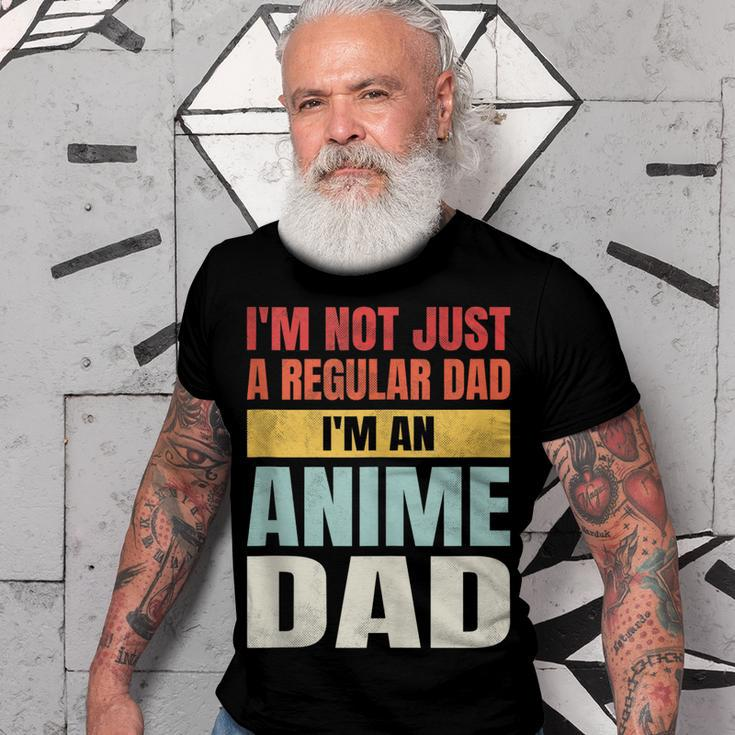 Anime Fathers Birthday Im An Anime Dad Funny Retro Vintage Gift For Women Men T-shirt Crewneck Short Sleeve