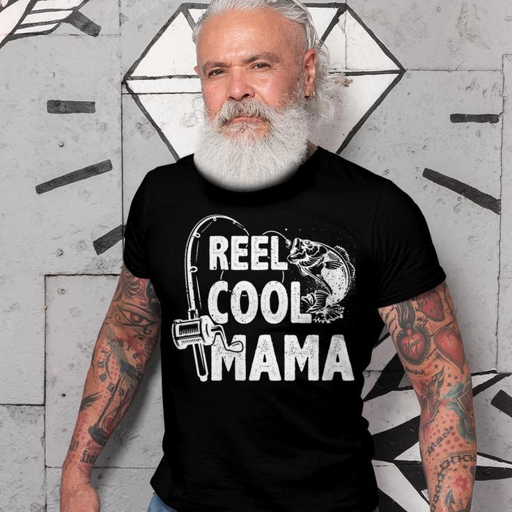 Family Lover Reel Cool Mama Fishing Fisher Fisherman Gift For Womens Gift For Women Men T-shirt Crewneck Short Sleeve