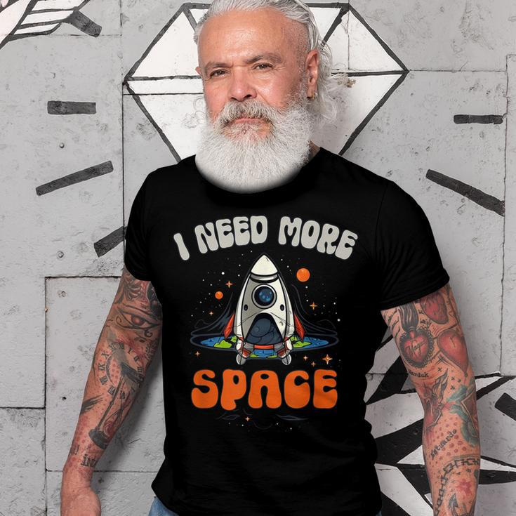 Funny I Need More Space Dad I Teach Space Crew Tech Camp Mom Gift For Women Men T-shirt Crewneck Short Sleeve