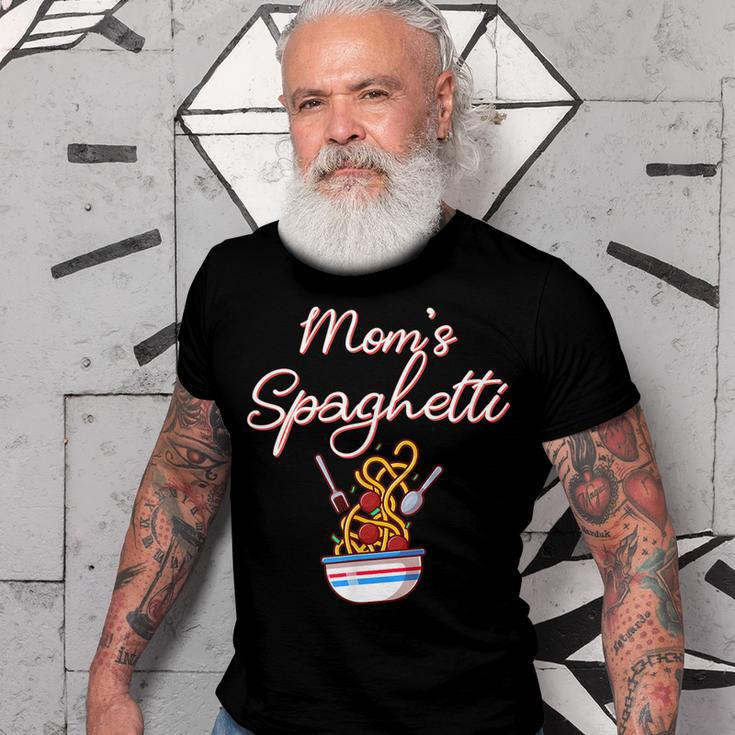 Funny Moms Spaghetti And Meatballs Meme Mothers Day Food Gift For Women Men T-shirt Crewneck Short Sleeve