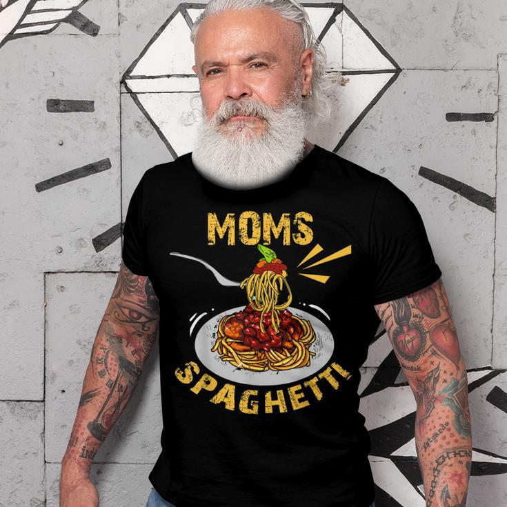 Moms Spaghetti Food Lovers Mothers Day Novelty Gift For Women Men T-shirt Crewneck Short Sleeve