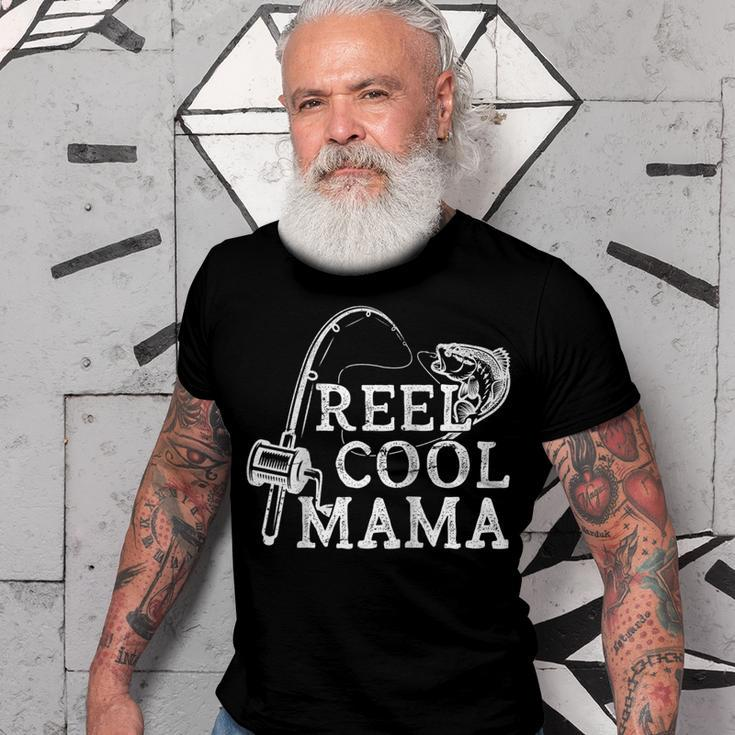 Retro Reel Cool Mama Fishing Fisher Mothers Day Gift For Women Men T-shirt Crewneck Short Sleeve