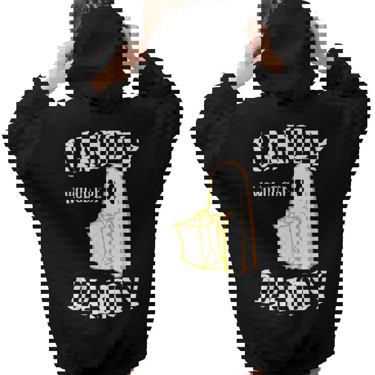 Candy Trick Or Treat Halloween Vintage Retro Americana 1950S Halloween Women Hoodie Back Print