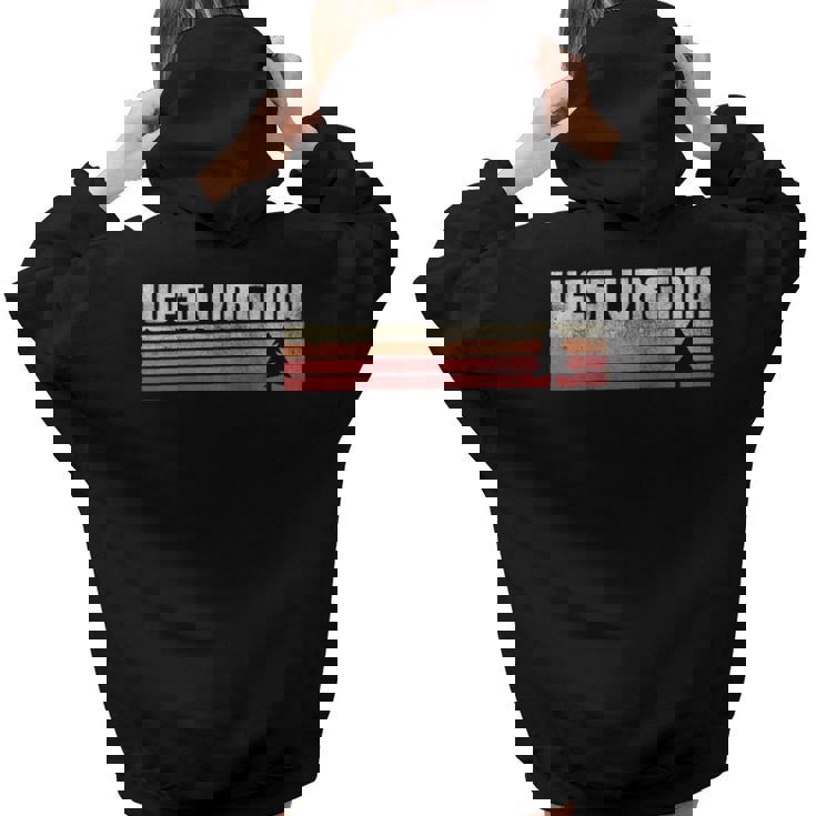 West Virginia Retro Style Vintage 70S 80S 90S 70S Vintage s Women Hoodie Back Print