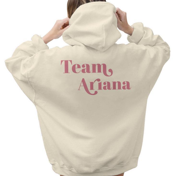 Retro For Ariana Show Support Be On Team Ariana Women Hoodie Back Print