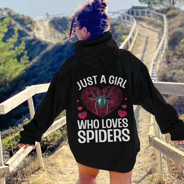 Cool Spider For Women Girls Tarantula Spider Lover Women Hoodie Back Print