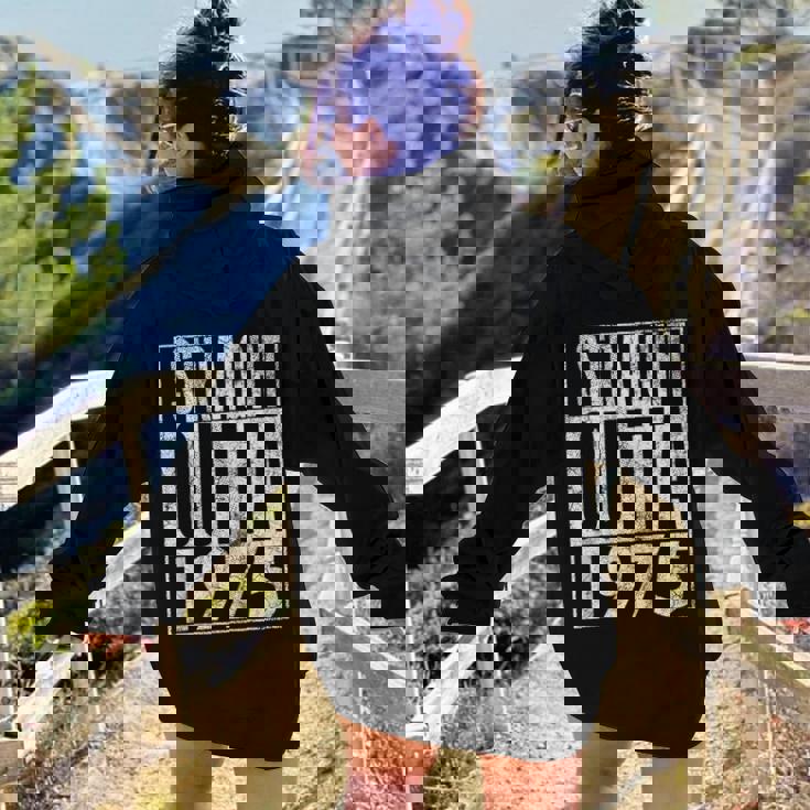 Straight Outta 1975 47Th Birthday 47 Years Old Women Hoodie Back Print Straight Outta 1975 47Th Birthday 47 Years Old Women Hoodie Back Print