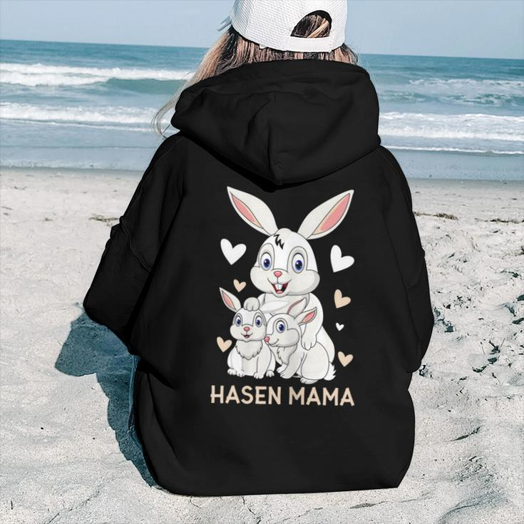 Rabbit Mum Cute Bunny Outfit For Girls For Women Women Hoodie Back Print