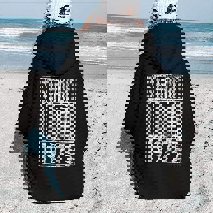 Straight Outta 1975 47Th Birthday 47 Years Old Women Hoodie Back Print Straight Outta 1975 47Th Birthday 47 Years Old Women Hoodie Back Print