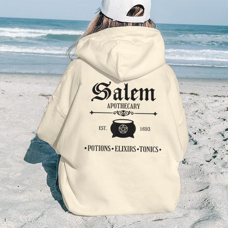 Salem Apothecary Witches Potion Elixirs And Tonics Halloween Women Hoodie Back Print