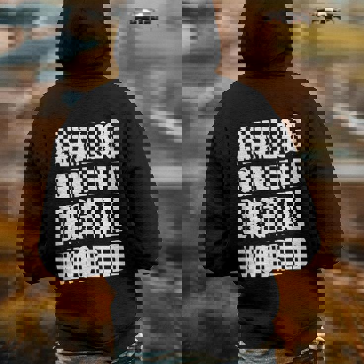 Analog Girl Logical Person Back Print Hoodie
