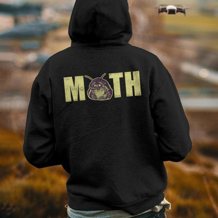 Moth Insect Lover Meme Night Lights Lamp Gift Meme Funny Gifts Back Print Hoodie