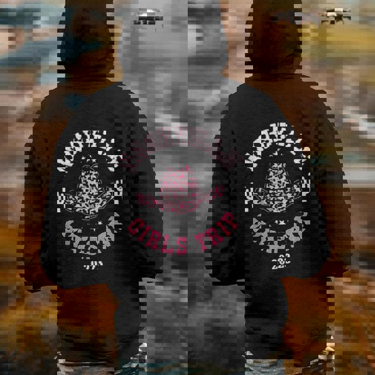 Nashville Girls Trip 2023 Western Country Southern Cowgirl Girls Trip Funny Designs Funny Gifts Back Print Hoodie