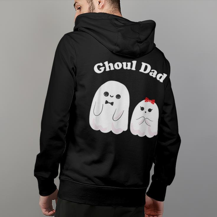 Ghoul Dad Daddy Ghost Father Halloween Costume Hoodie Back Print