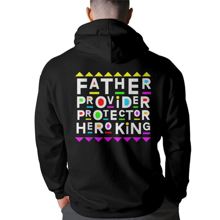 Fathers Day Design 90S Style  90S Vintage Designs Funny Gifts Back Print Hoodie
