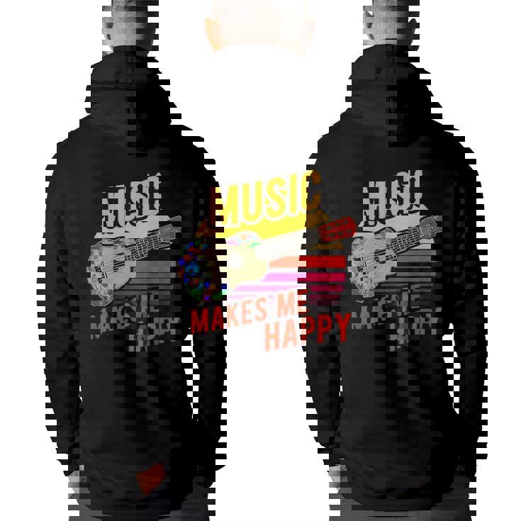 Hawaii Costume Ukulelist Ukulele Music Ukulele Funny Gifts Back Print Hoodie