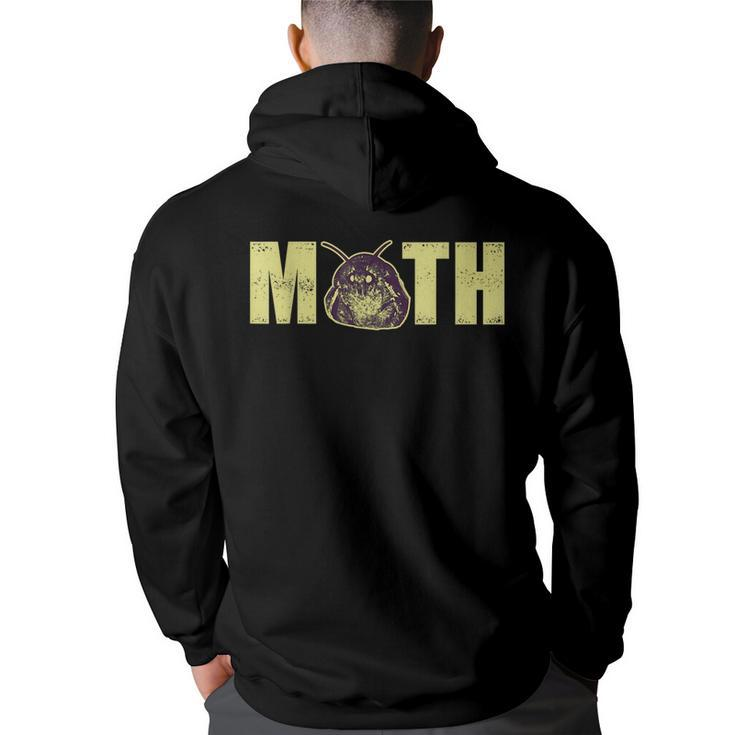 Moth Insect Lover Meme Night Lights Lamp Gift  Meme Funny Gifts Back Print Hoodie