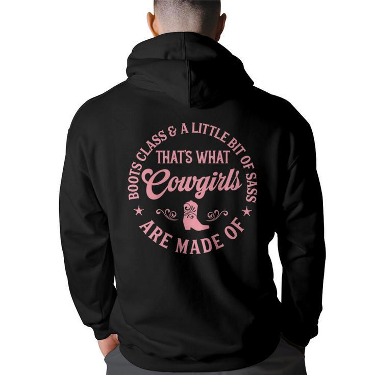 Pink Cowgirl Boots Southern Western Girl Country Rodeo   Rodeo Funny Gifts Back Print Hoodie