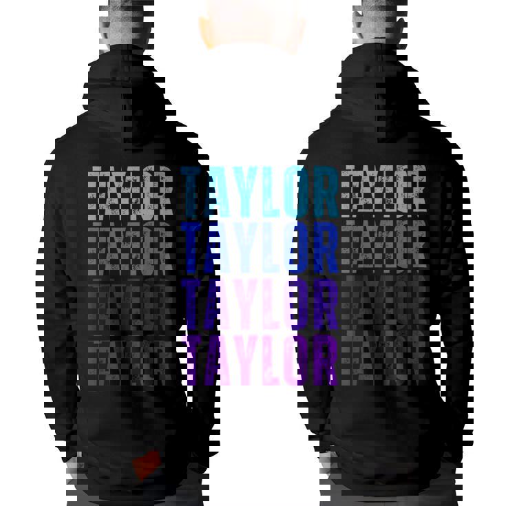 Taylor Personalized Name I Love Taylor Hoodie Back Print