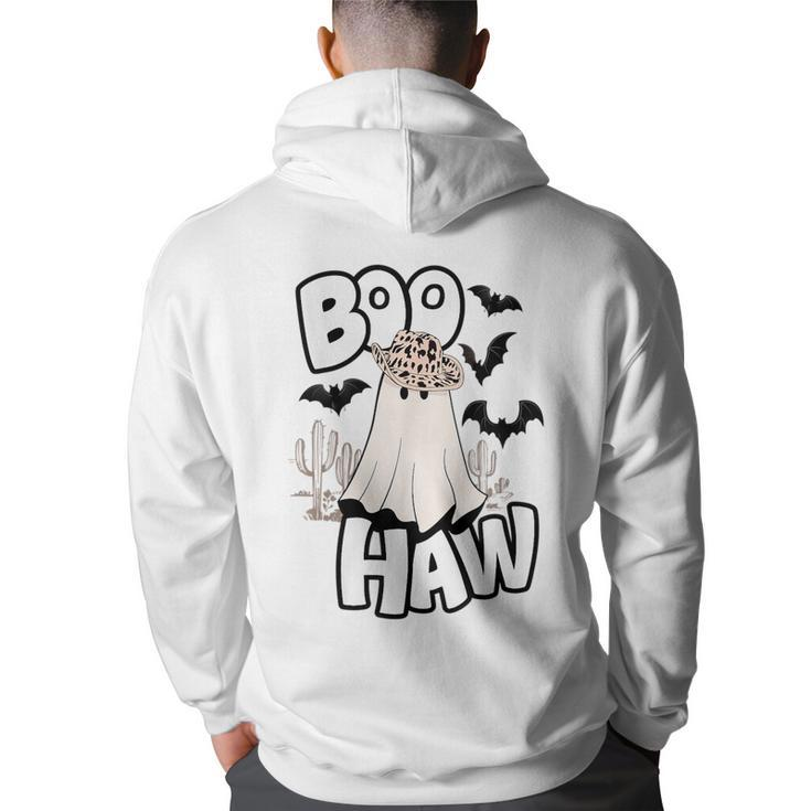 Boo Haw Retro Vintage Cowboy Ghost  Ghost Funny Gifts Back Print Hoodie