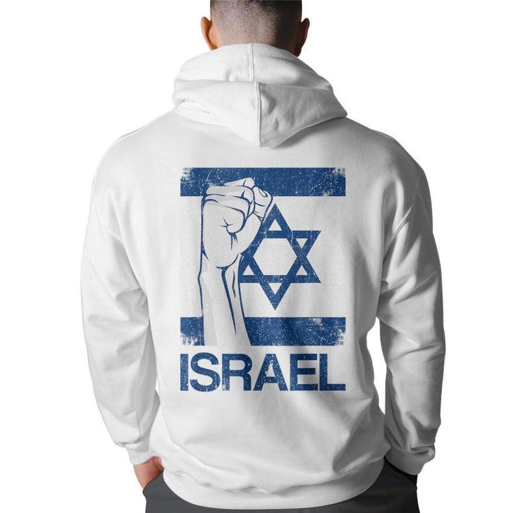 Israeli Flag Vintage Israel Hoodie Back Print
