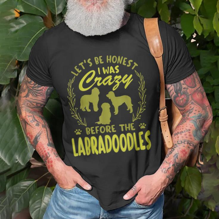 Lets Be Honest I Was Crazy Before Labradoodles Old Men T-shirt Gifts for Old Men