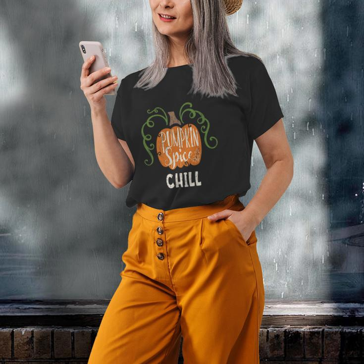 Chill Pumkin Spice Fall Matching For Family Old Women T-shirt Gifts for Her