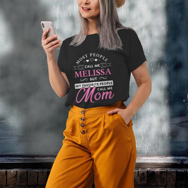 Melissa Name Gift Personalized Mom Gifts For Mom Funny Gifts Old Women T-shirt Graphic Print Unisex Tee Gifts for Her