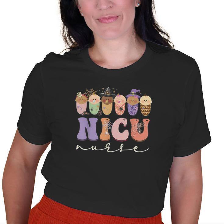 Halloween Nicu Nurse Party Costume Old Women T-shirt