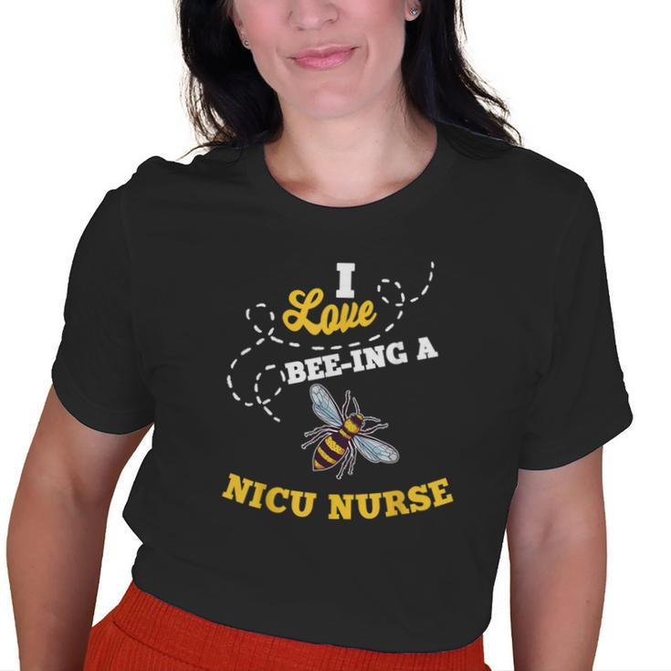 I Love Bee-Ing A Nicu Nurse Honey Bee Job Profession Old Women T-shirt