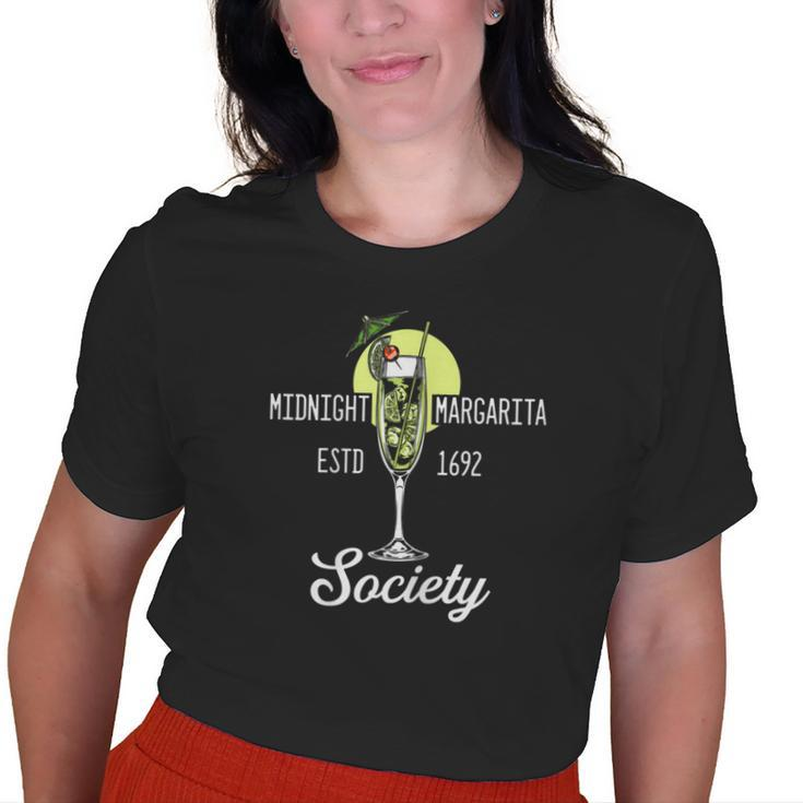 Midnight Margaritas Estd 1692 Society Old Women T-shirt