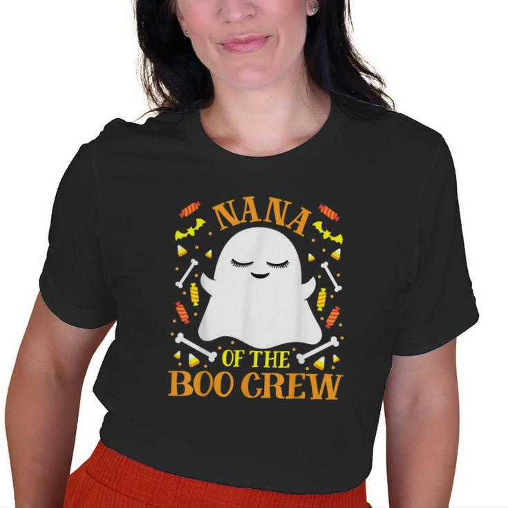 Nana Boo Crew Ghost Matching Family Set Grandma Halloween Old Women T-shirt