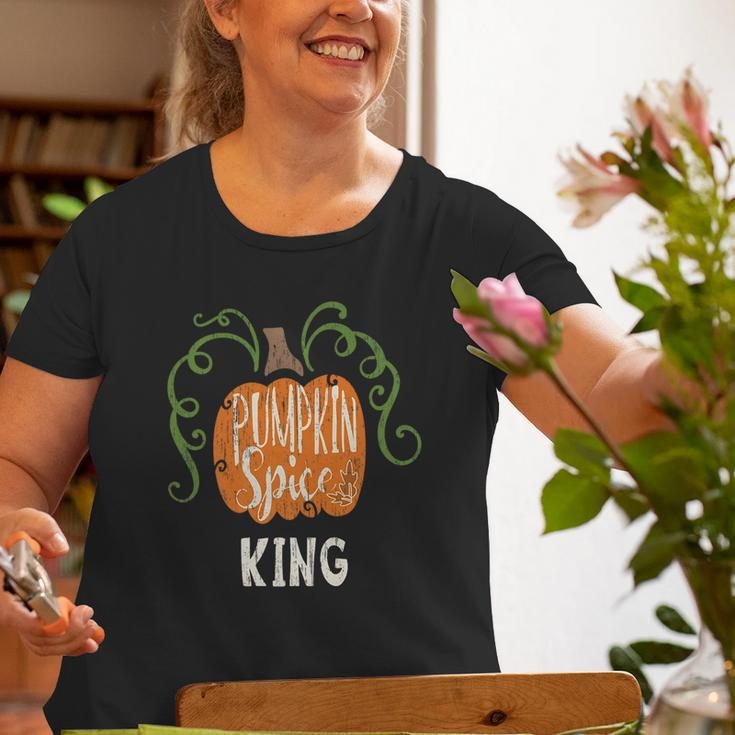 King Pumkin Spice Fall Matching For Family Old Women T-shirt Gifts for Old Women