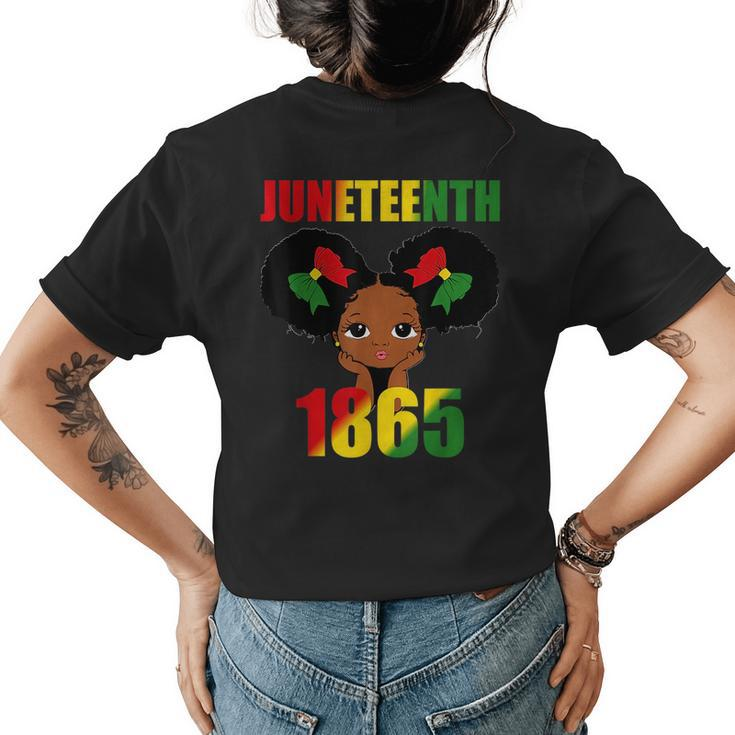 1865 Junenth Celebrate African American Freedom Day Women Freedom Funny Gifts Womens Back Print T-shirt