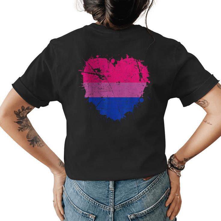 Bi-Sexual Bi Lgbt Rainbow Pride Transgender Lesbian Lgbt  Womens Back Print T-shirt