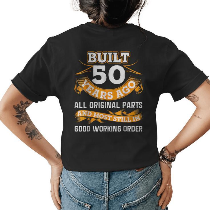 Funny 50Th Birthday  50 Years Old Gifts  Womens Back Print T-shirt