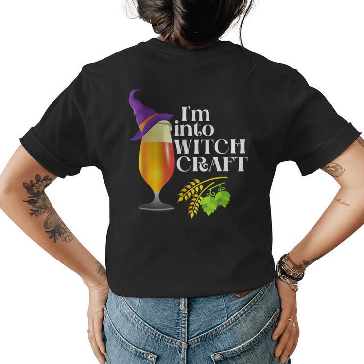 Craft Beer Drinker Brewery Beer Lover Halloween Halloween Womens T-shirt Back Print