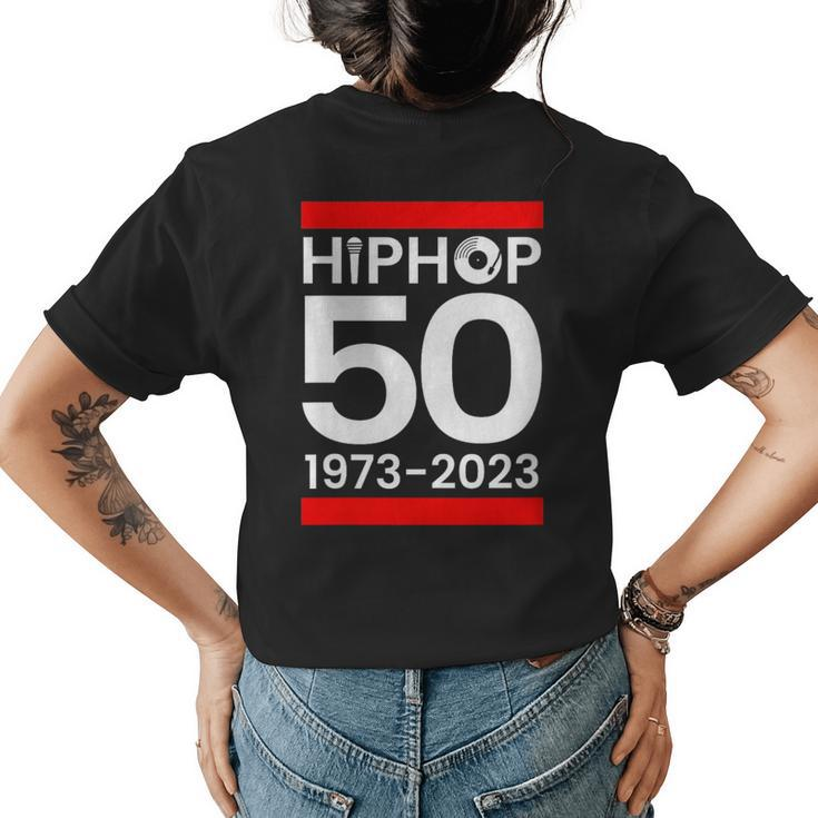 Hip-Hop 50 Years Old  Womens Back Print T-shirt