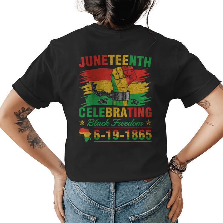 Junenth Breaking Every Chain Black Men Women Boy Girl Kid  Womens Back Print T-shirt