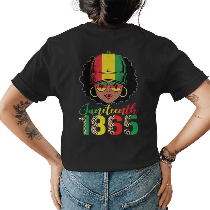 Junenth Women Girls Queen Pride Black African Women's T-shirt Back Print