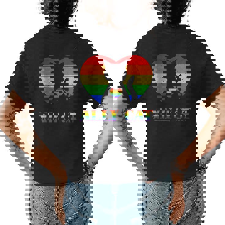 Rainbow Heart Pride Shirt For Women - LGBTQ+ Equality Ally Short Sleeve Tee