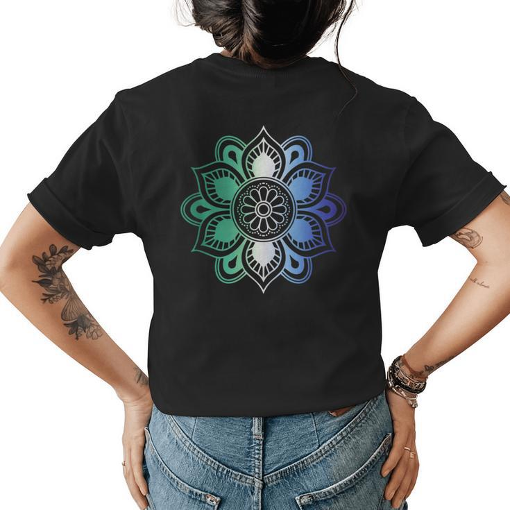Mlm Pride Gay Men Lgbtq Subtle Yoga Mandala Reiki Meditate  Womens Back Print T-shirt